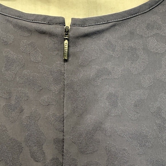 Athleta Brooklyn Textured Jumpsuit Women's‎ Size 2 Blue Leopard Print - Picture 8 of 14